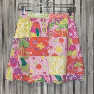 Lilly Pulitzer White Label Chef’s Blend Patch Skirt